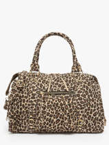 Schoudertas Velvet Leopardo Leder Milano Beige velvet leopardo VL24095